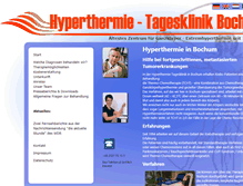 Tablet Screenshot of hyperthermie-tagesklinik.de